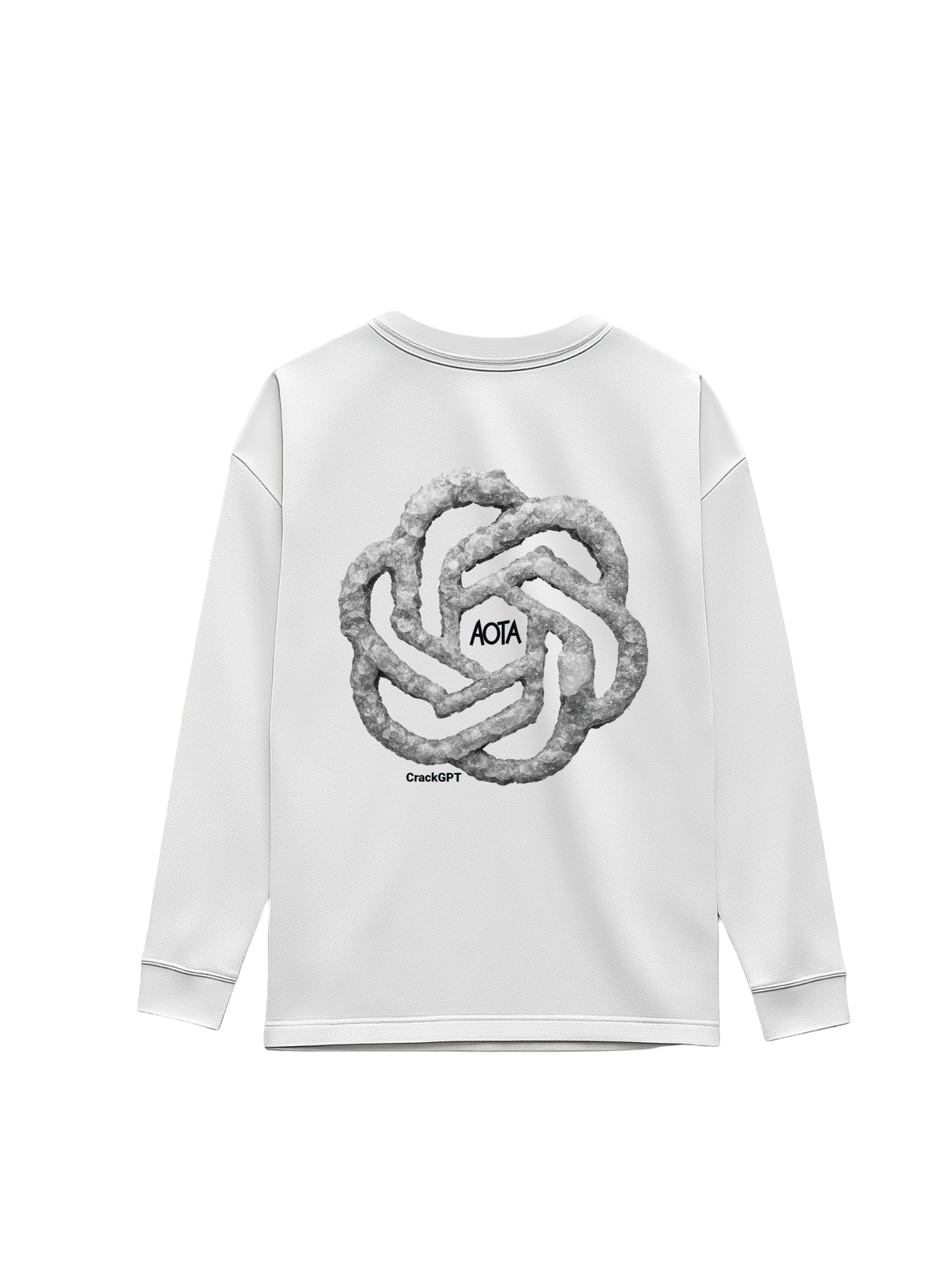 CRACK GPT WHITE LONG SLEEVE