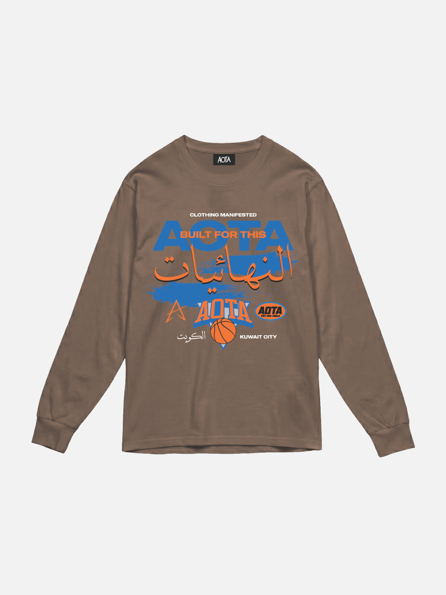BFT BROWN L/S TEE
