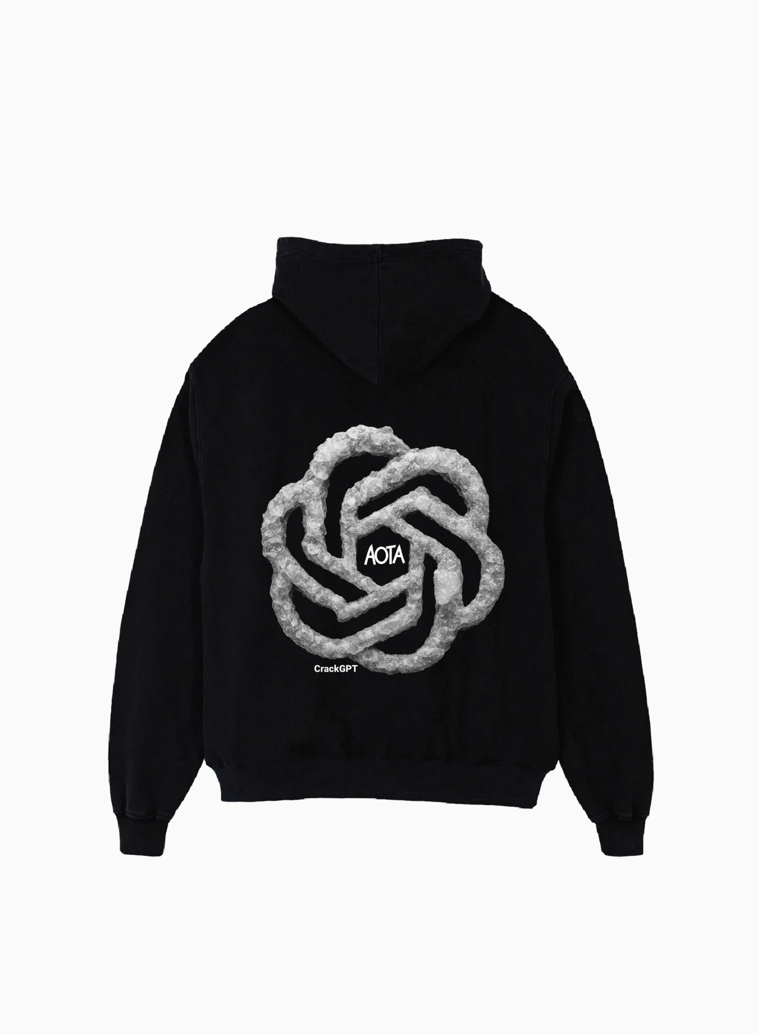 CRACK GPT BLACK HOODIE