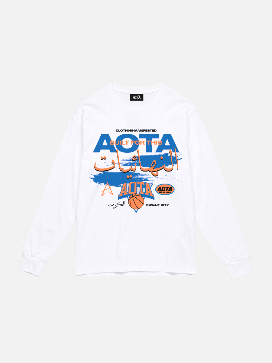 BFT WHITE L/S TEE