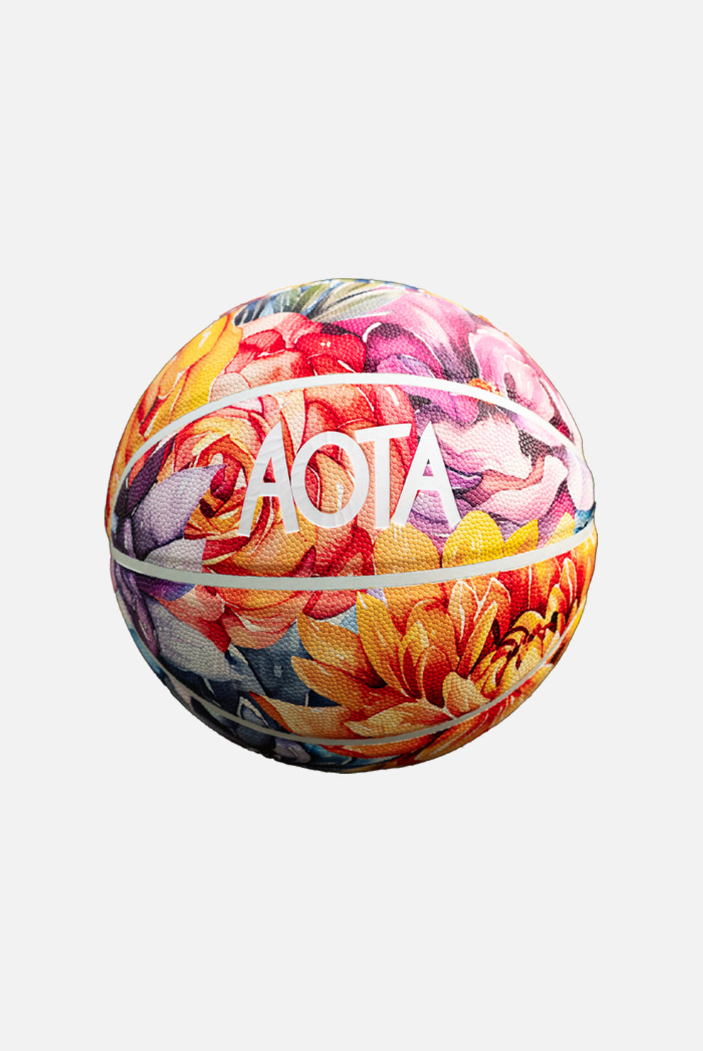 YELLOW FLORAL BASKETBALL