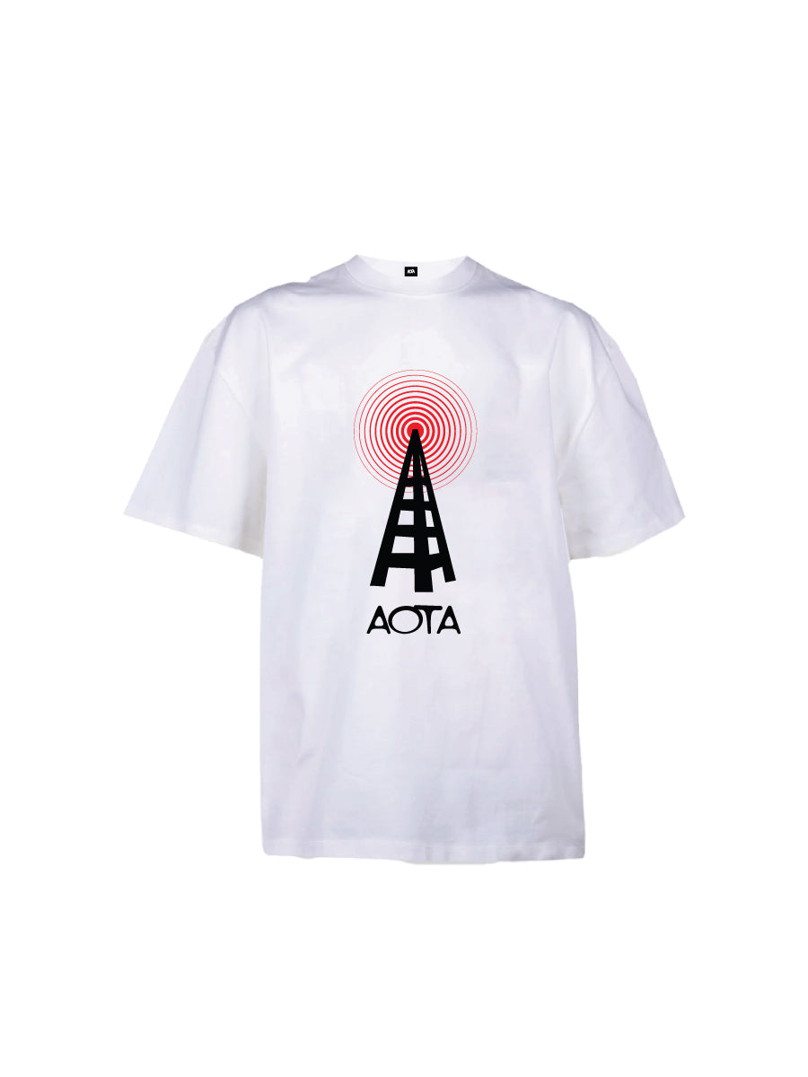 WHITE ANTENNA TEE