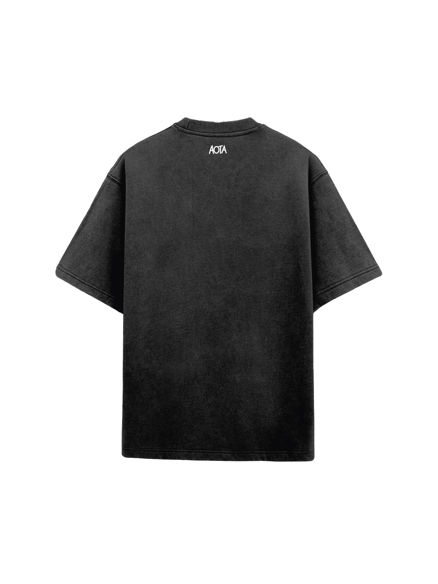 WASHED BLACK ANTENNA TEE