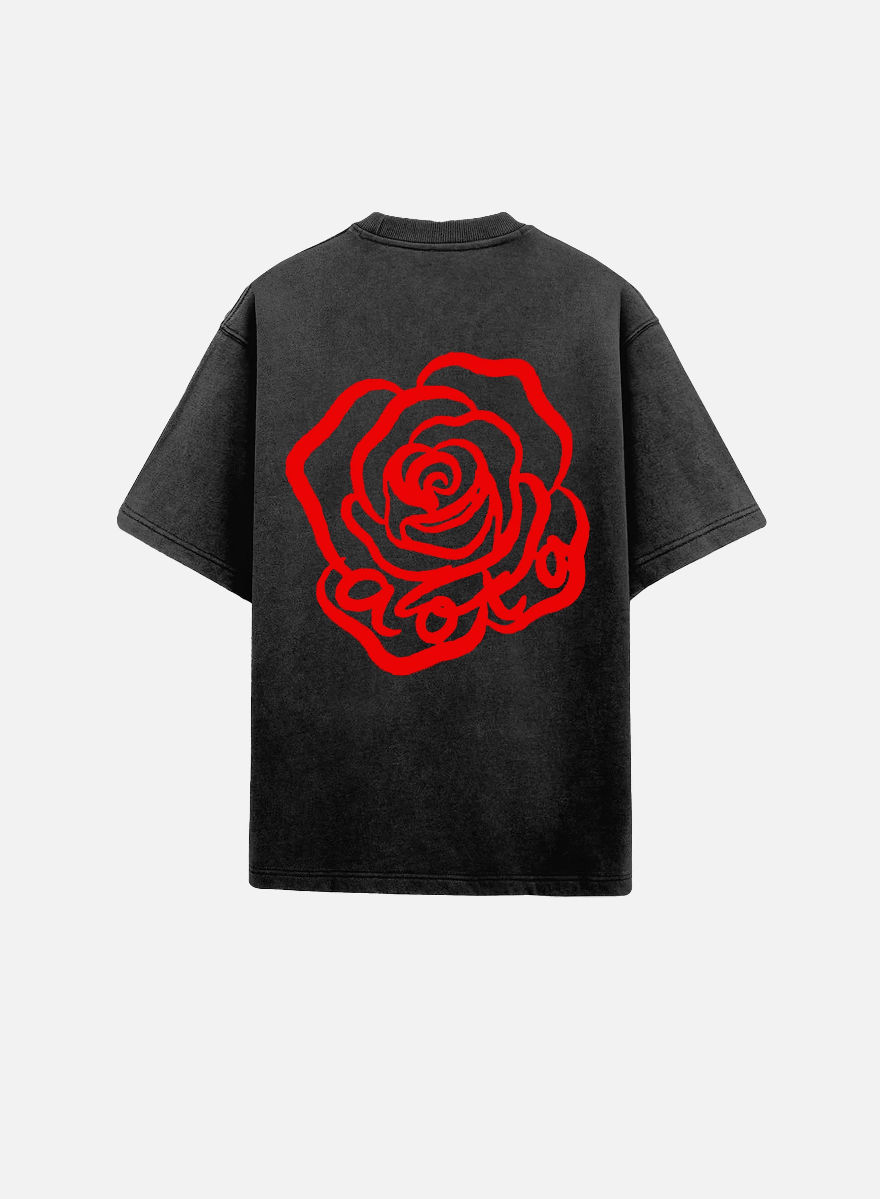 ROSE WASHED BLACK TEE