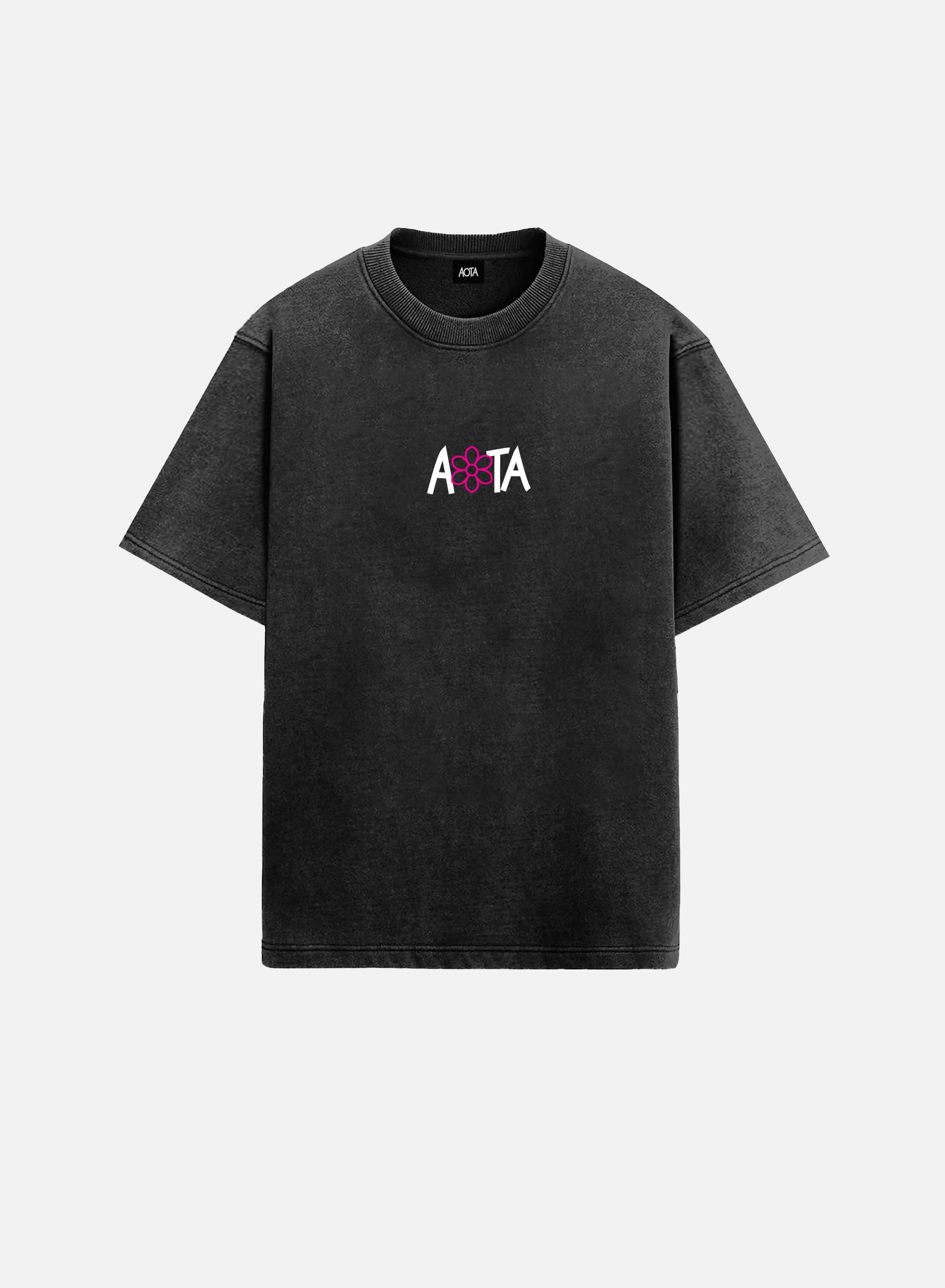 KYF FONT WASHED BLACK TEE