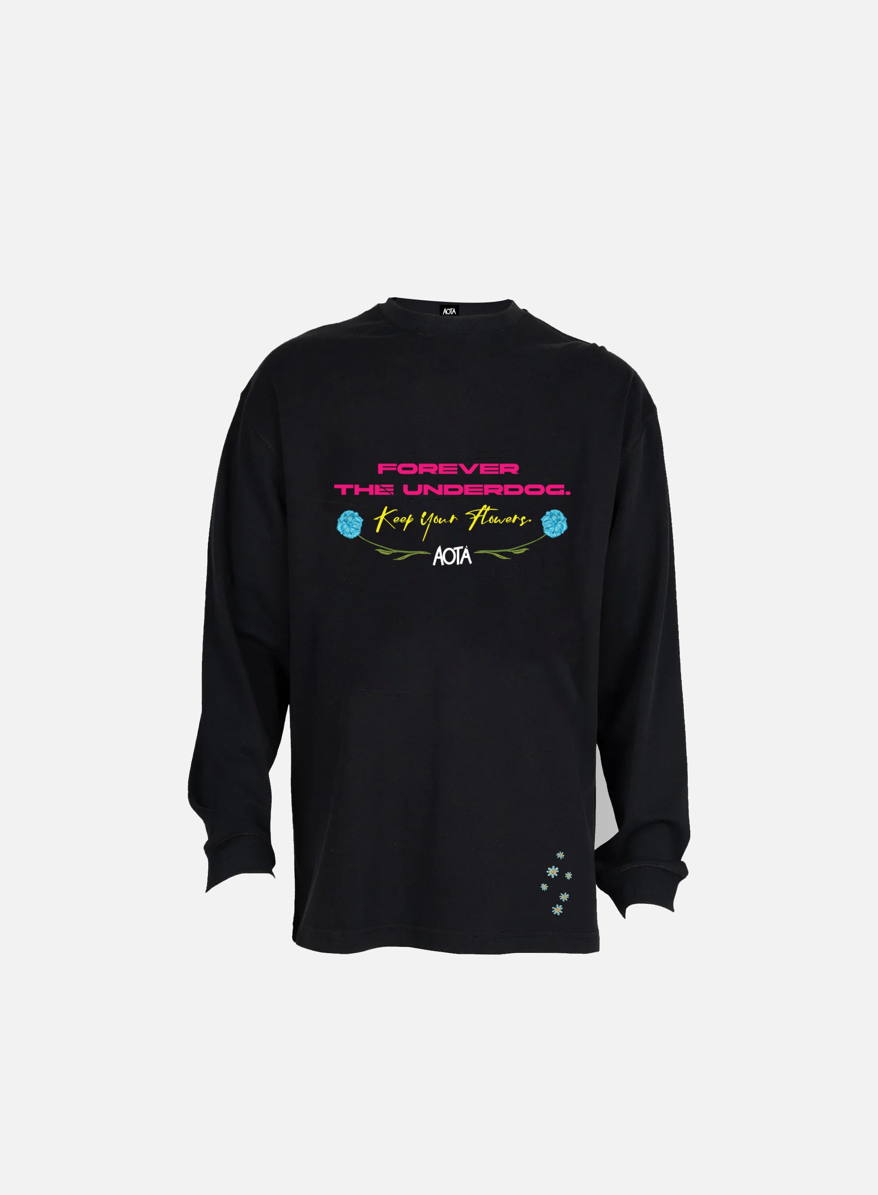 UNDERDOG BLACK LONG SLEEVE
