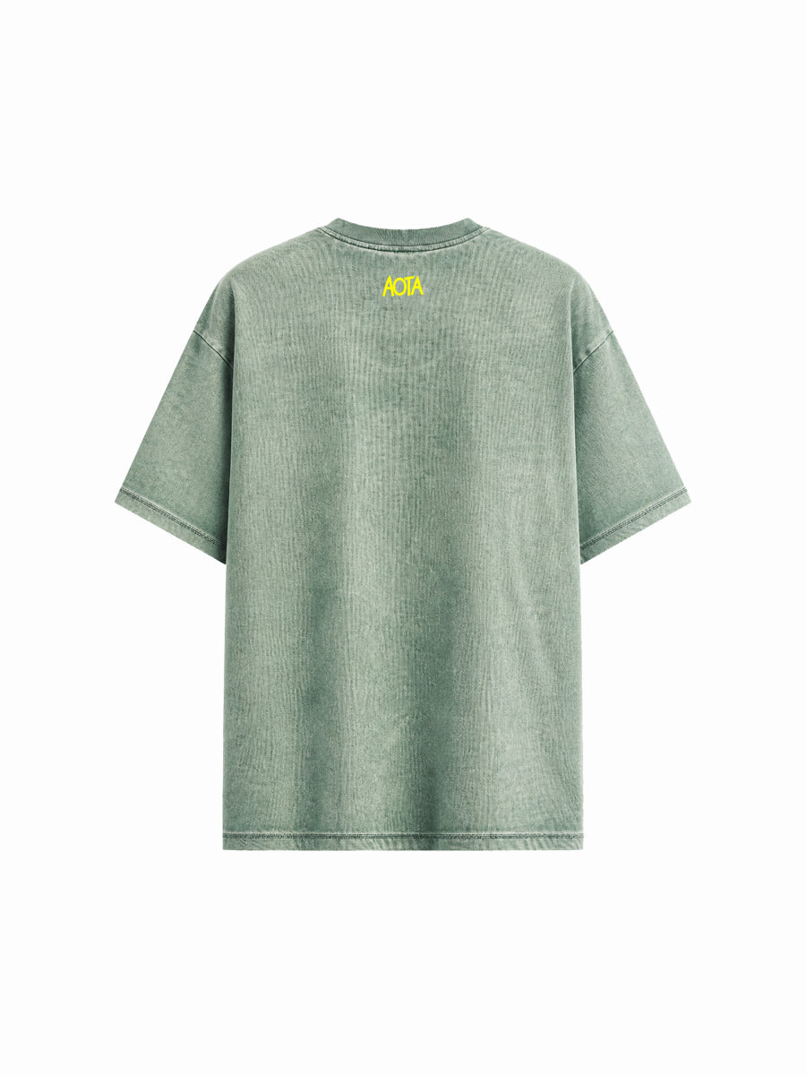 WASHED GREEN ARFAJ TEE