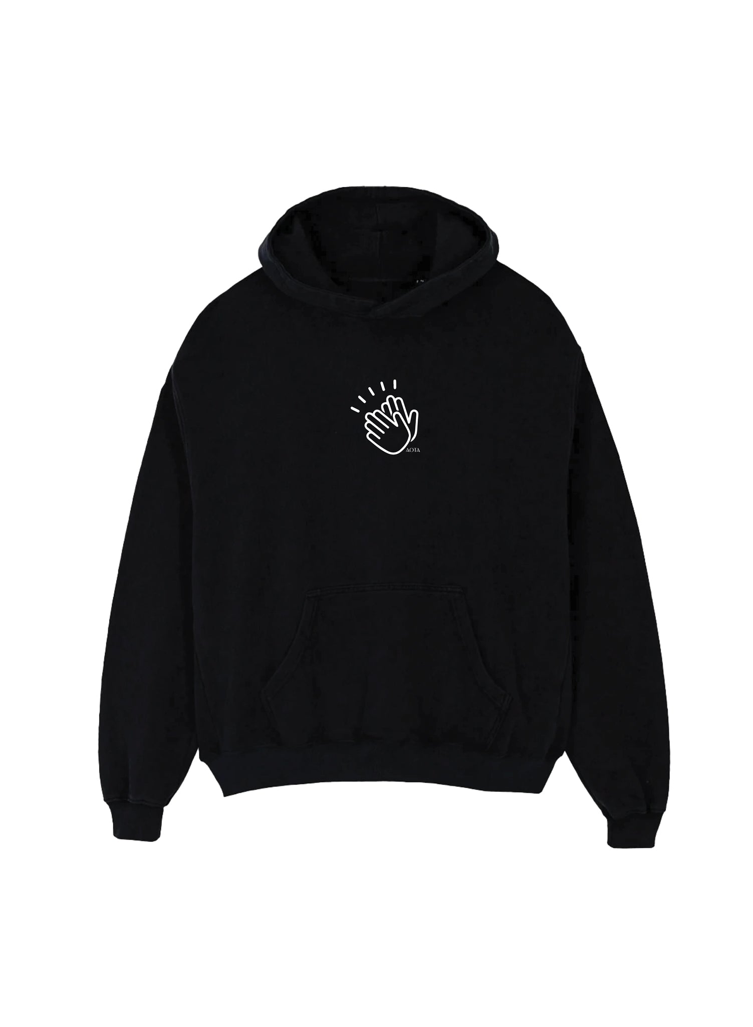 CLAPS BLACK HOODIE